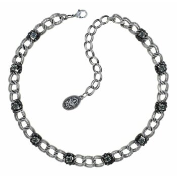 Konplott - Chanelion Rocks - Silver Grey, Schwarz, Antiksilber, Halskette