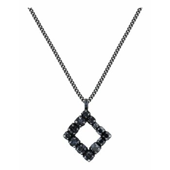 Konplott - Mytrix (II) - Schwarz, dunkles Antiksilber, Halskette mit Anhänger