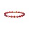 Konplott - Petit Glamour dAfrique - Rot, Antikmessing, Armband auf Gummiband