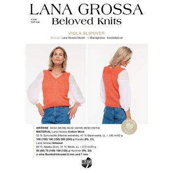 Beloved Knits No.3 Einzelanleitung | VIOLA SLIPOVER aus Cotton/Setasuro